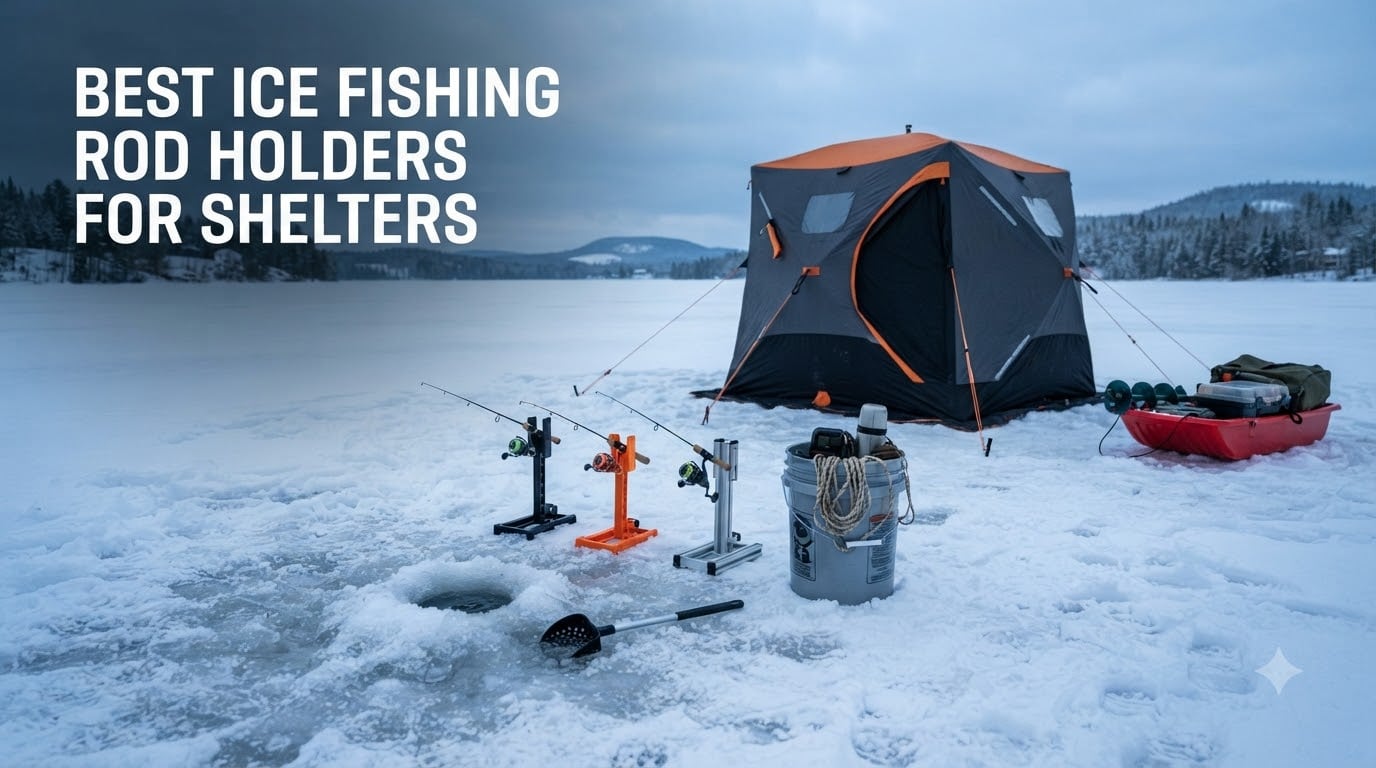 best ice fishing rod holders for shelters