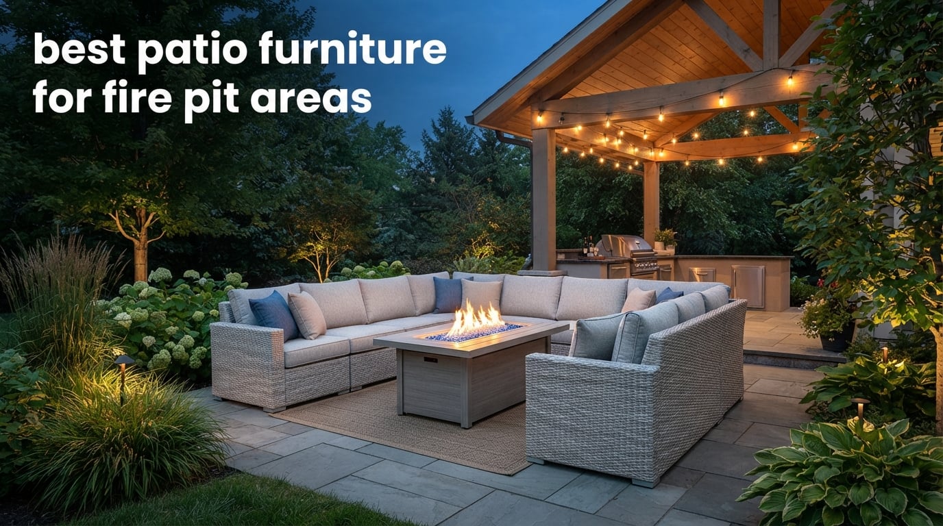 best patio furniture for fire pit areas