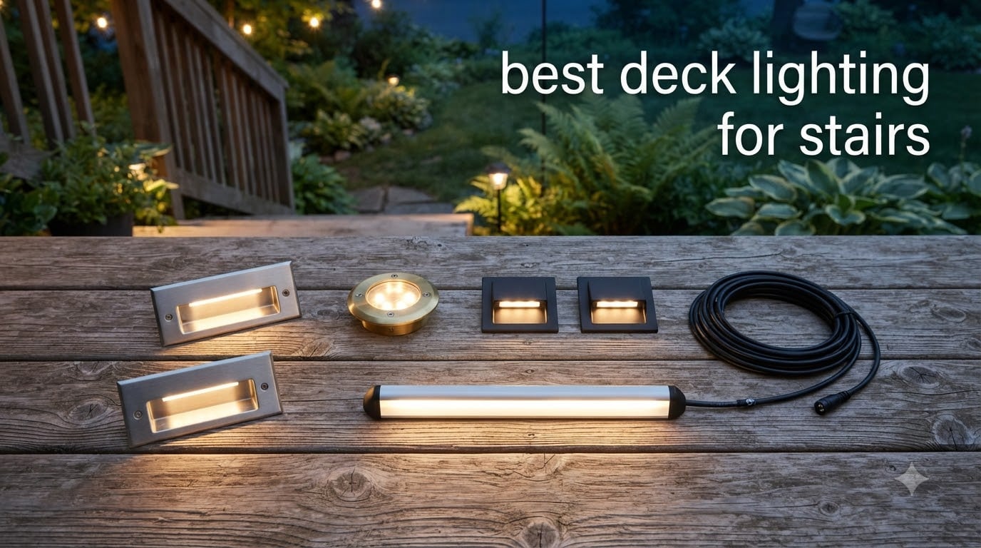 best deck lighting for stairs