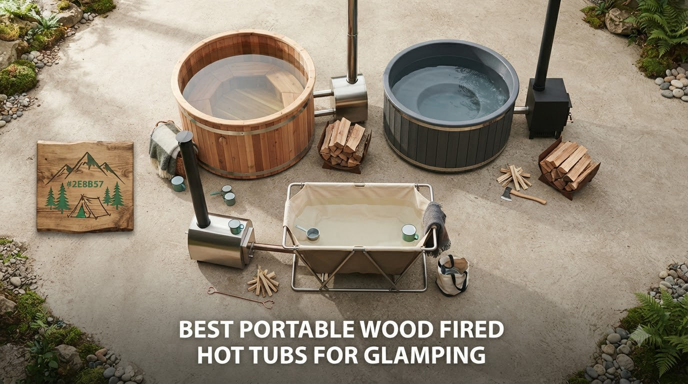 best portable wood fired hot tubs for glamping