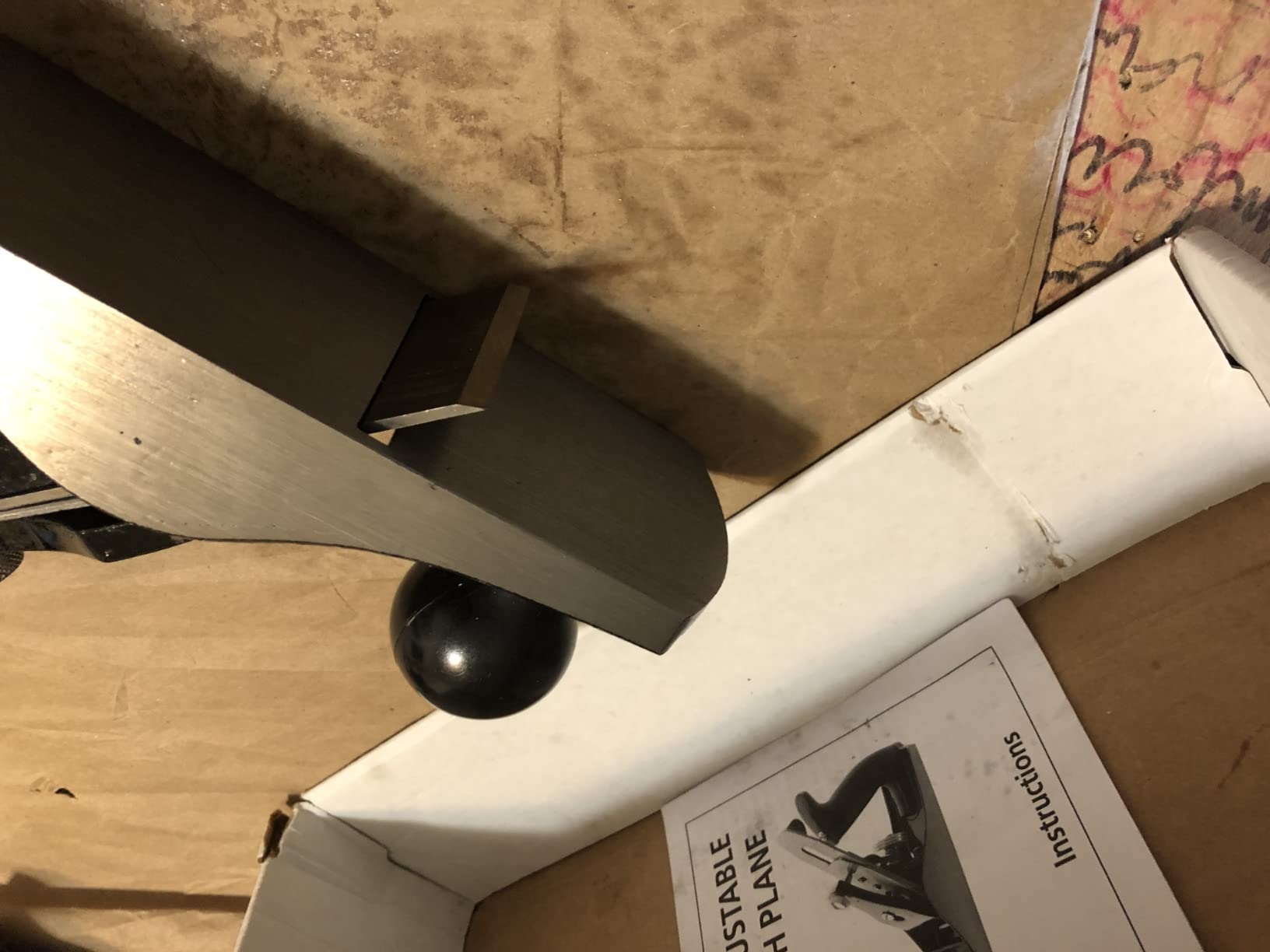 GreatNeck C4 Bench Hand Plane (9 Inch), 2 Inch Cutter, Adjustable to Control the Blade, Cast Iron Body, Quality Plastic Ergonomic Handles customer photo 1