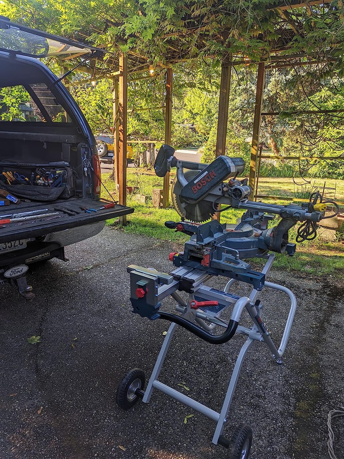 BOSCH T4B Gravity-Rise Miter Saw Stand with Wheels for Miter Saws customer photo 2
