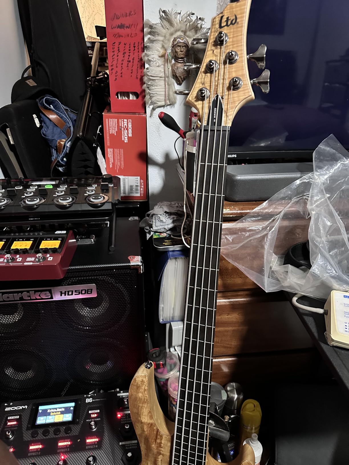 ESP LTD B-205 5-string Bass Guitar - Natural Satin customer photo 2