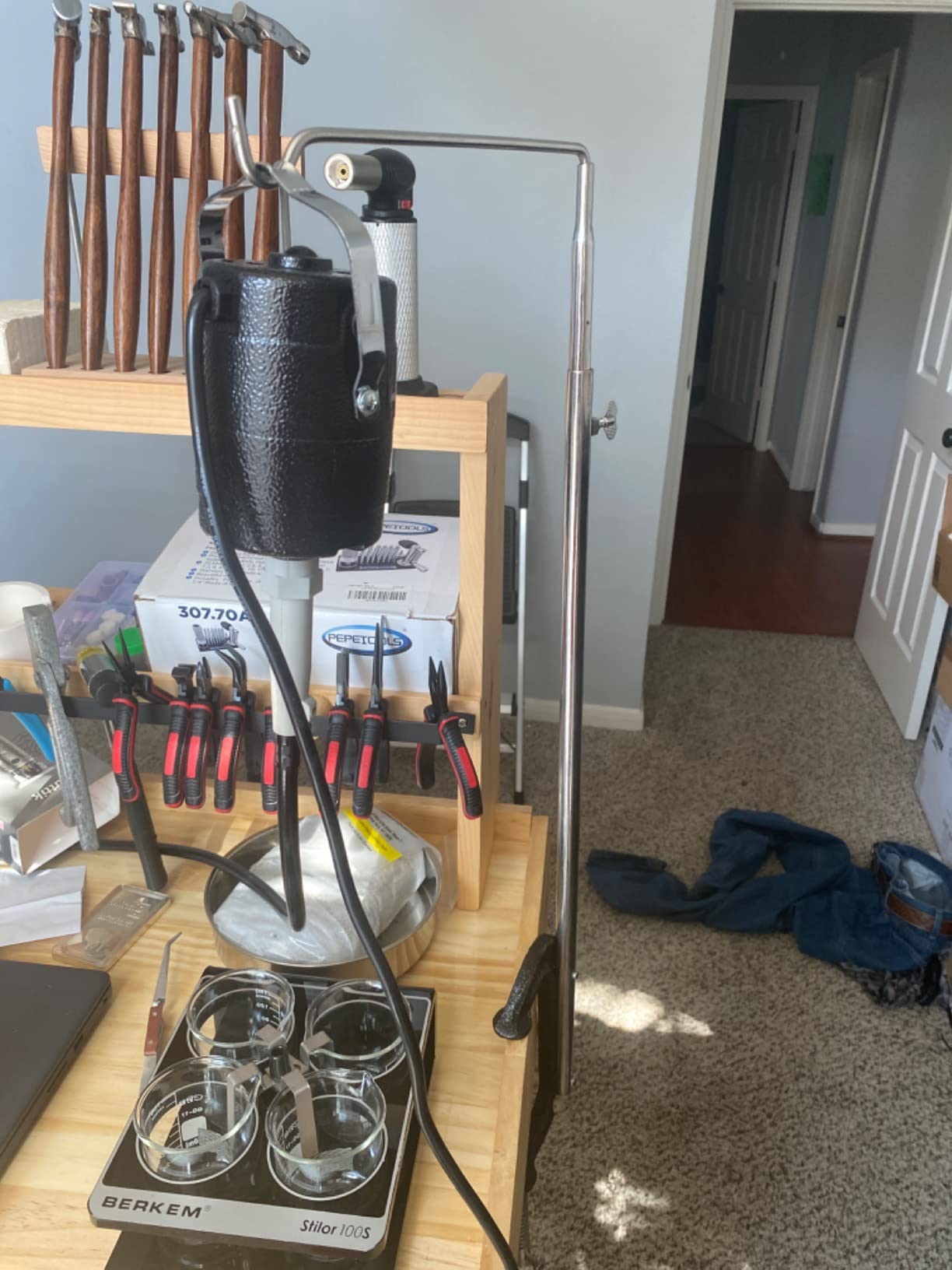 EUROTOOL Flex Shaft Motor Hanger, Bench Clamp Model | HOL-620.00 customer photo 1