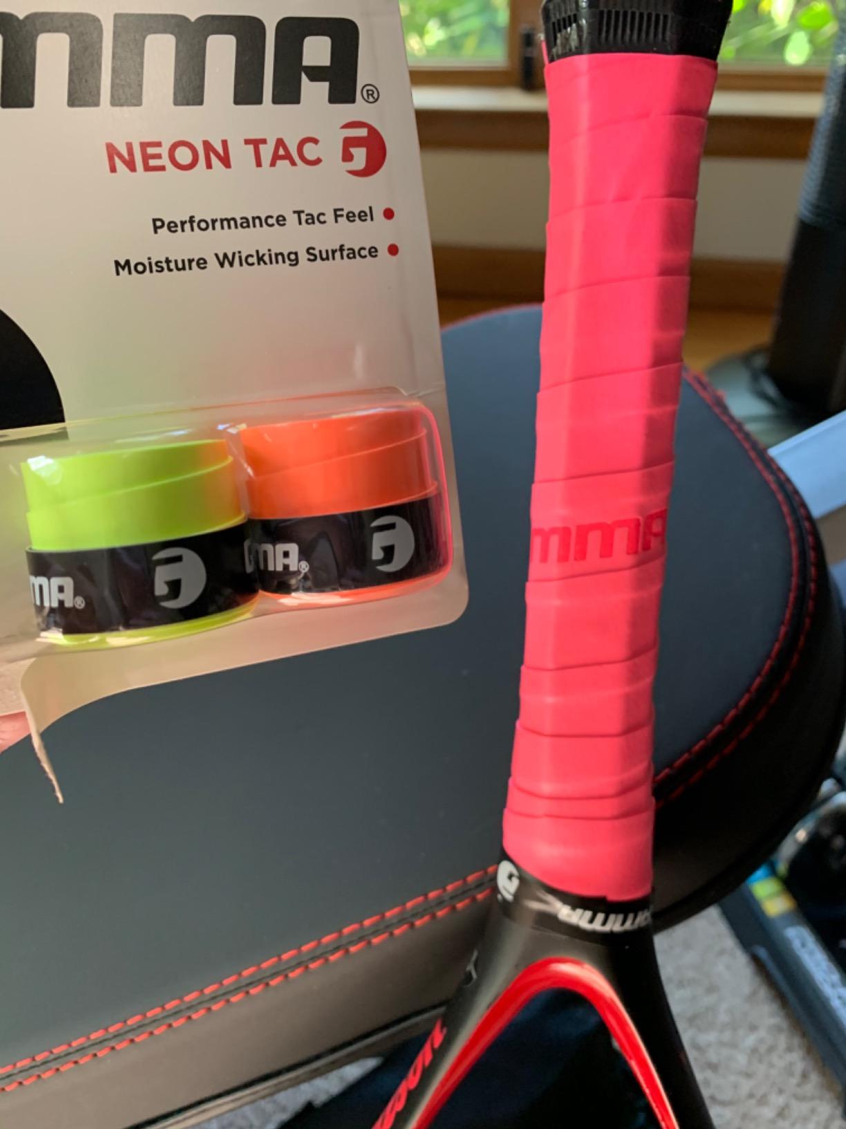 GAMMA Sports Neon Tennis Overgrips - High Performance and Moisture Wicking, Also for Pickleball, Padel, Racquet Sports OG – Dri, Safari, or Tac customer photo 1