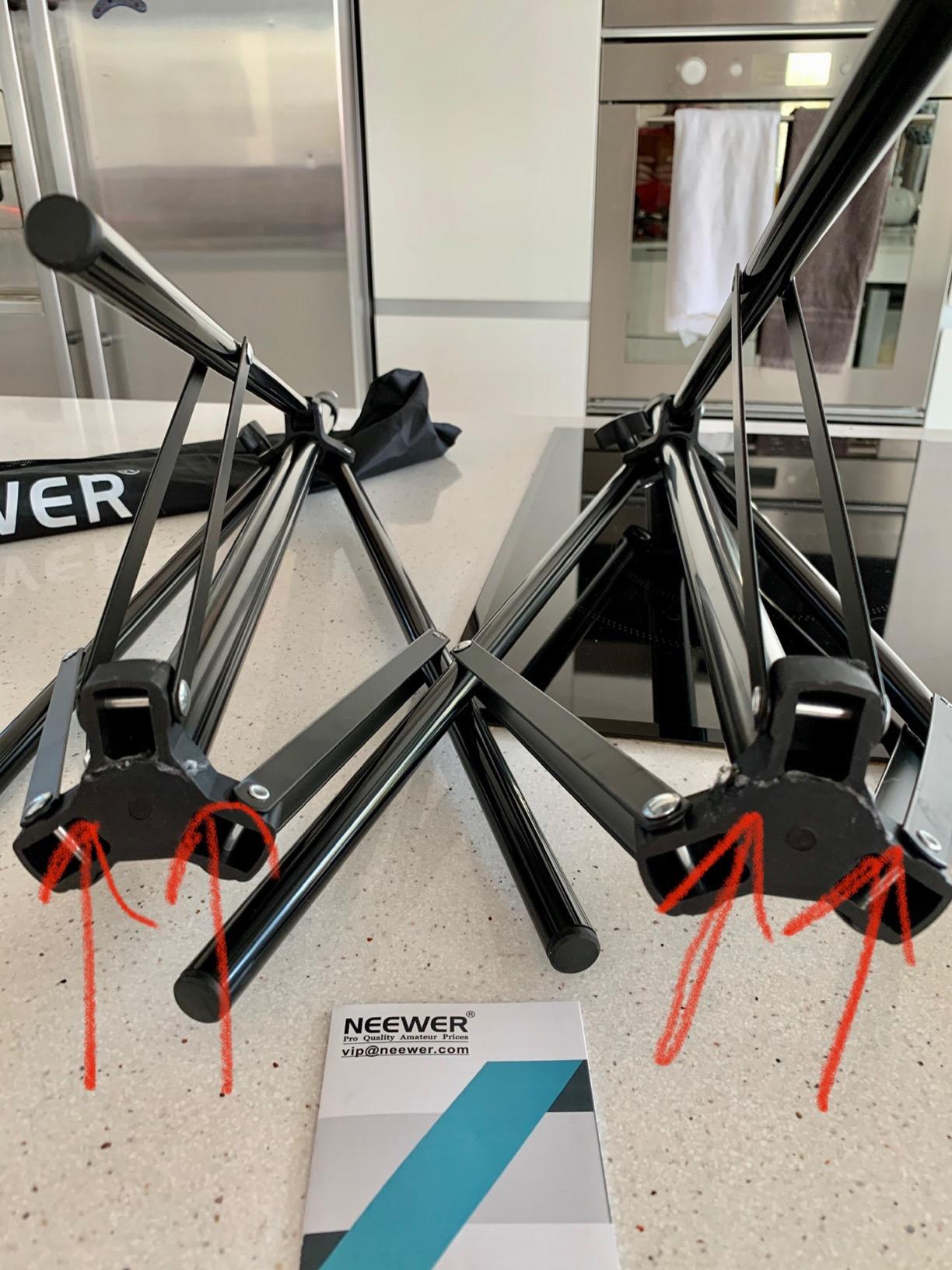 NEEWER Photography Light Stand, 7 Feet / 210cm Aluminum Alloy (2 Pieces) customer photo 2