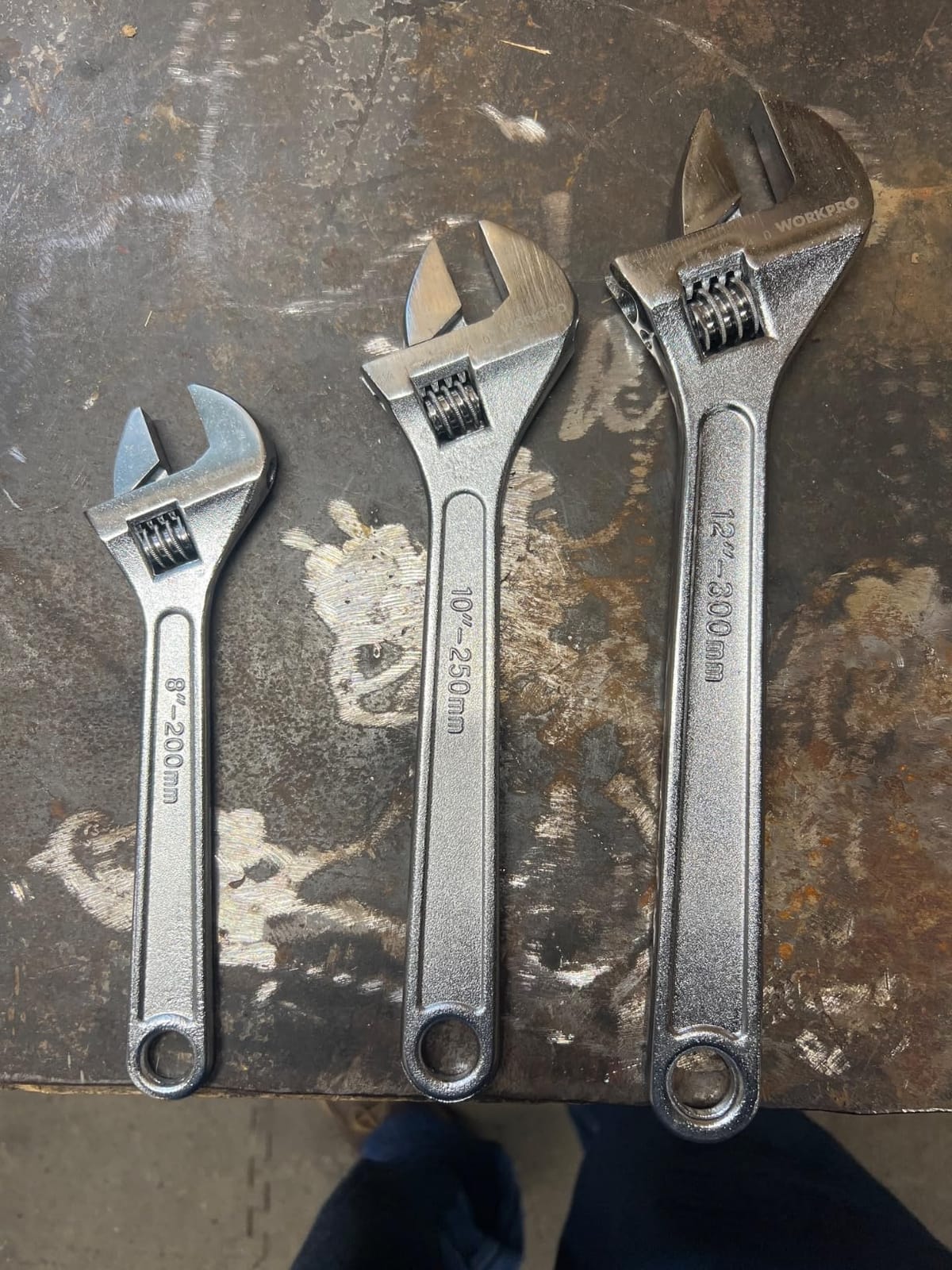 WORKPRO 4-Piece Adjustable Wrench Set, 6