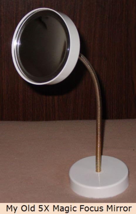 TTSAM 10X Magnifying Makeup Mirror, Round Mirror 2 Suction Cups Facial Makeup Cosmetic Absorption Shaving Home Makeup Travel Essential(Diameter 3.46 inches) customer photo 1
