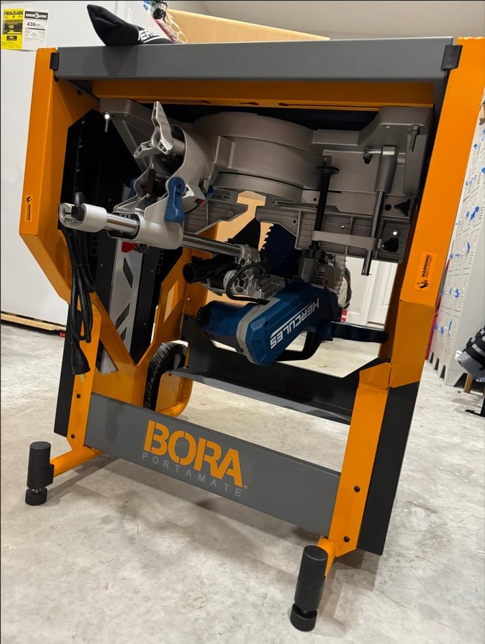 BORA Portacube Miter Saw Stand with Wheels, Rotating Top Workbench PM-8000 customer photo 1