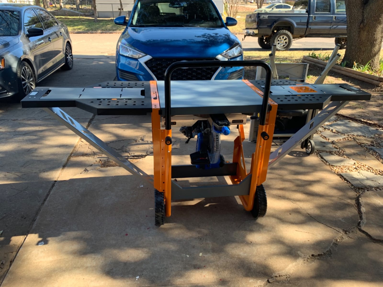 BORA Portacube Miter Saw Stand with Wheels, Rotating Top Workbench PM-8000 customer photo 2