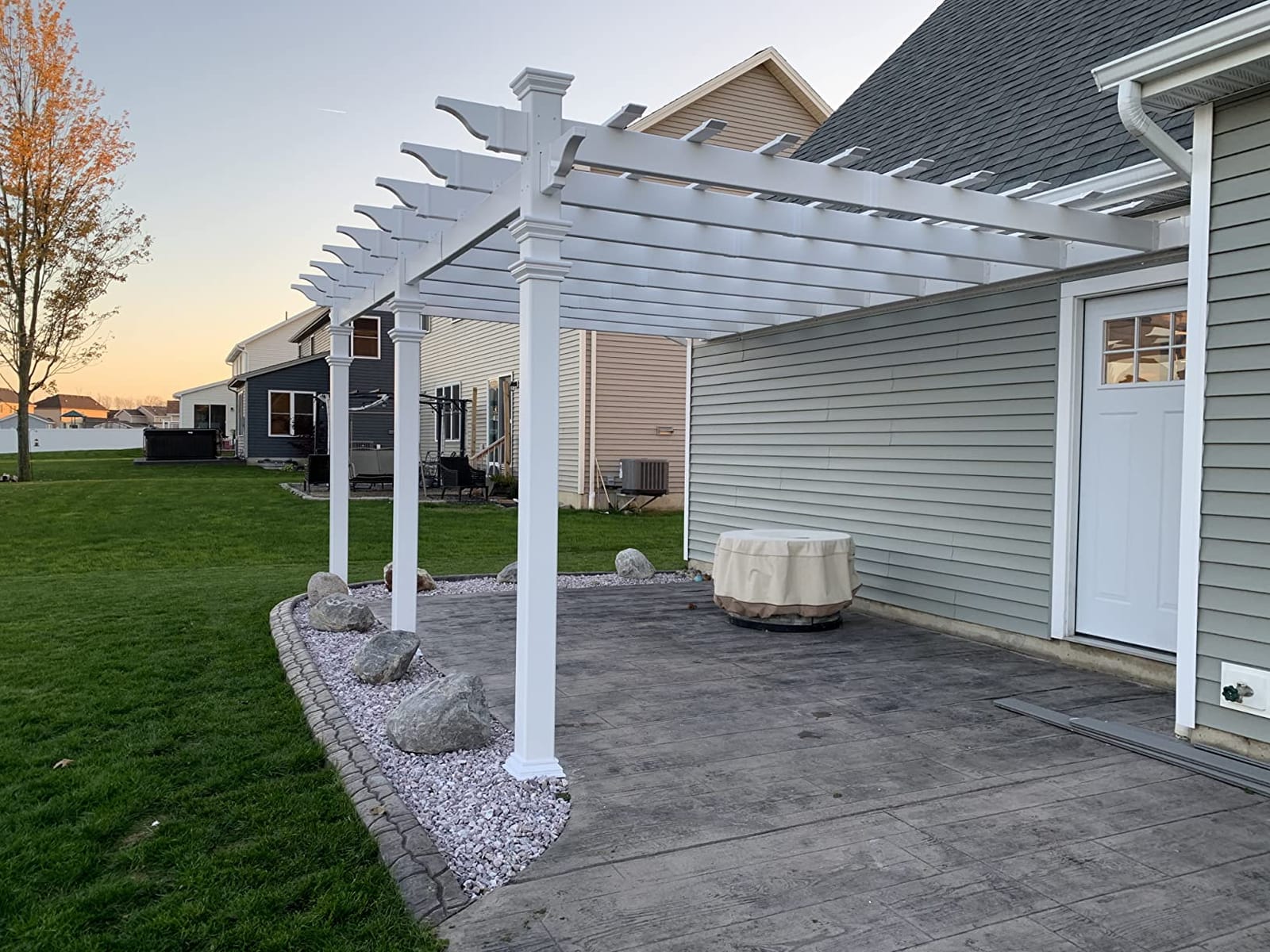 vita Valencia 12' x 16' Attached Vinyl Pergola customer photo 2