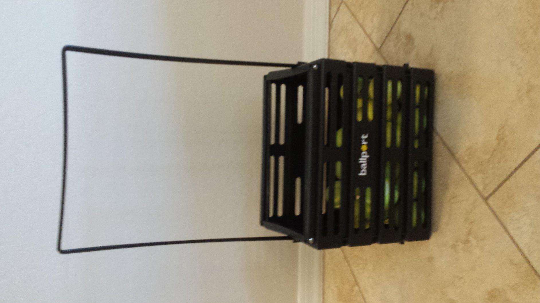 Tourna Ballport Tennis Ball Hopper Holds 80 Balls Durable and Lightweight – Red customer photo 2