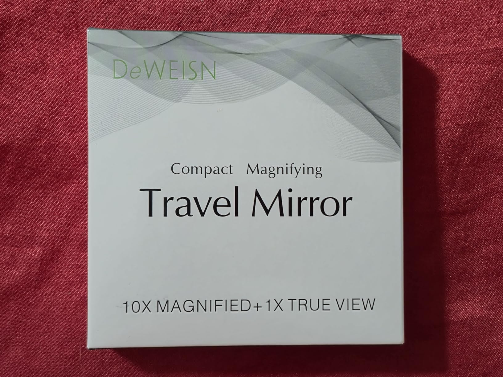 deweisn Magnifying Compact Cosmetic Mirror Elegant Pocket Handheld Makeup Mirror with Powerful 10x Magnification and 1x True View Mirror for Travel or Your Purse customer photo 2