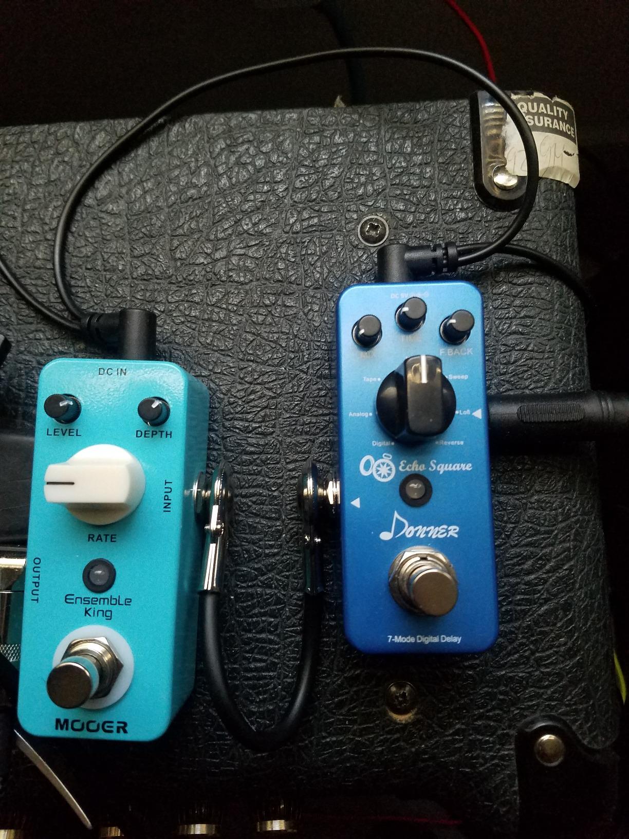 Donner Echo Square Delay Pedal - Digital 7-Modes Delay for Electric Guitar, Multi-Delay including Digital, Analog, Tape, Mod, Sweep, Lofi, Reverse - True Bypass customer photo 2