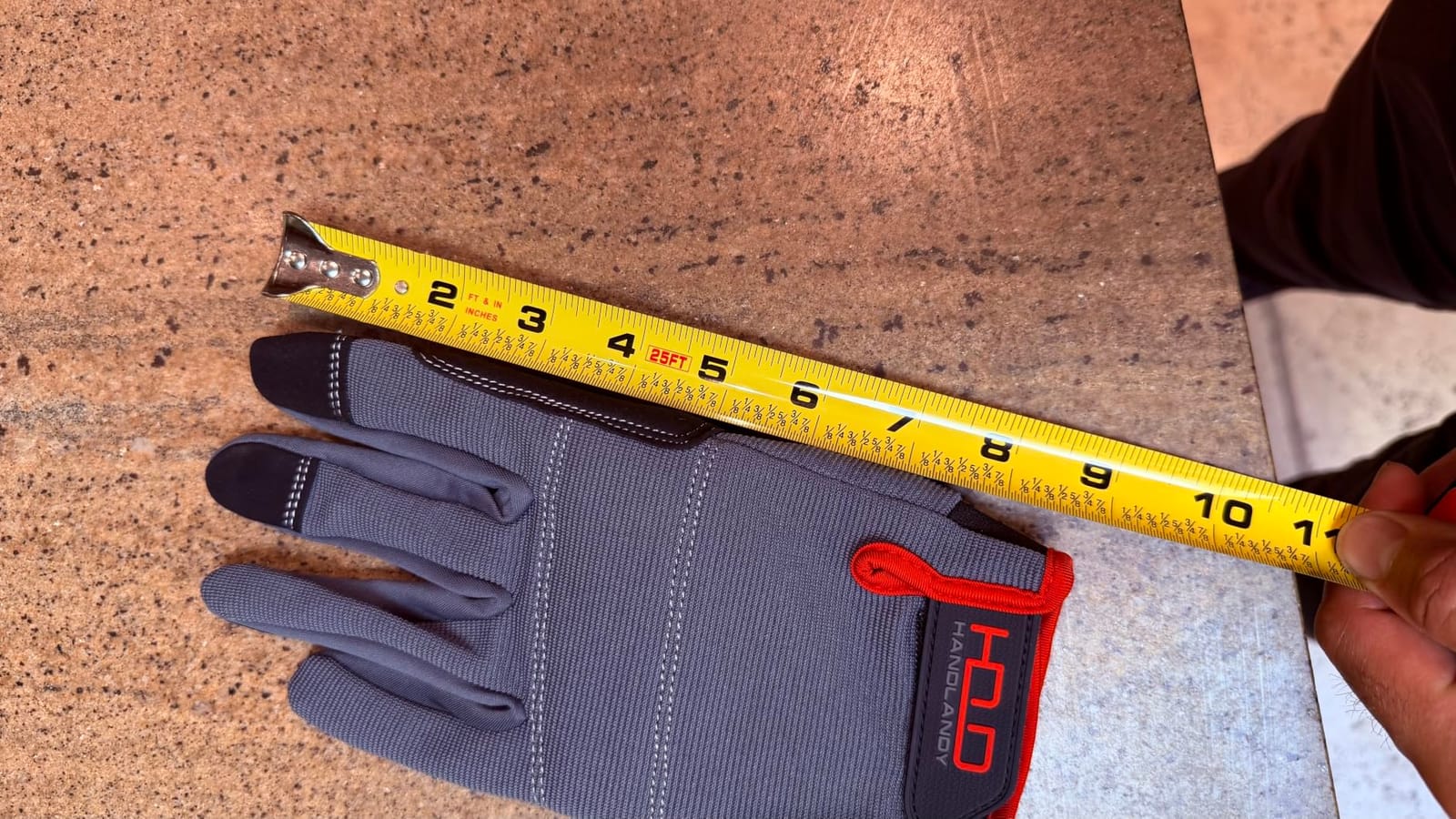 HANDLANDY Work Gloves for Men & Women, Utility Mechanic Working Gloves Touch Screen, Flexible Gardening Gloves for Yard customer photo 2