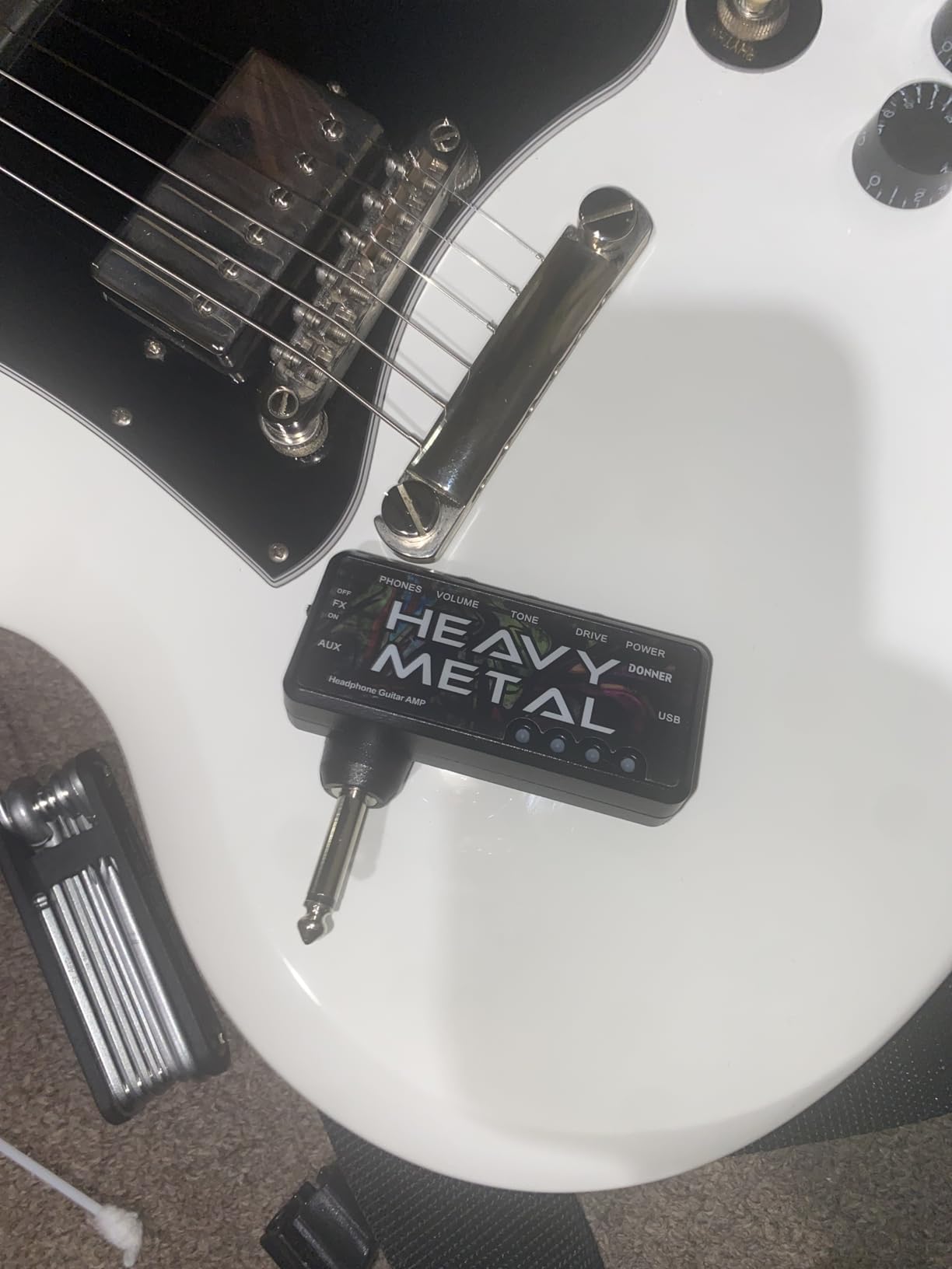 Donner Guitar Headphone Amp Heavy Metal USB Rechargeable Mini Pocket Headphone Amplifier for Electric Guitar customer photo 1