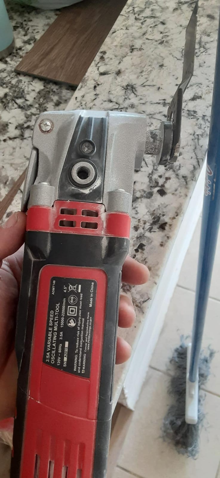 AVID POWER Oscillating Tool, 3.5-Amp Oscillating Multi Tool with 4.5° Oscillation Angle, 6 Variable Speeds and 11 pcs Saw Accessories, Auxiliary Handle customer photo 1