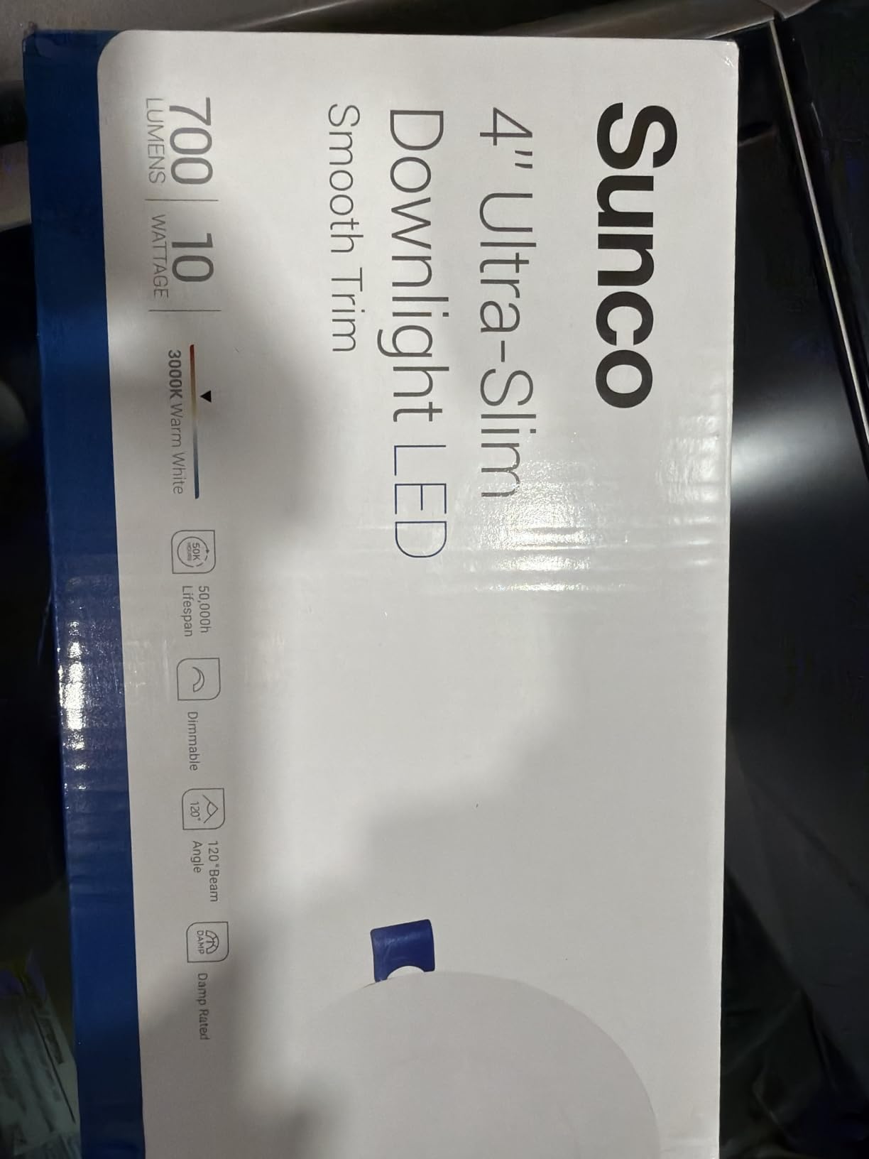 Sunco 6 Pack 4 Inch Ultra-Thin LED Recessed Light, Canless, 10W=60W customer photo 2
