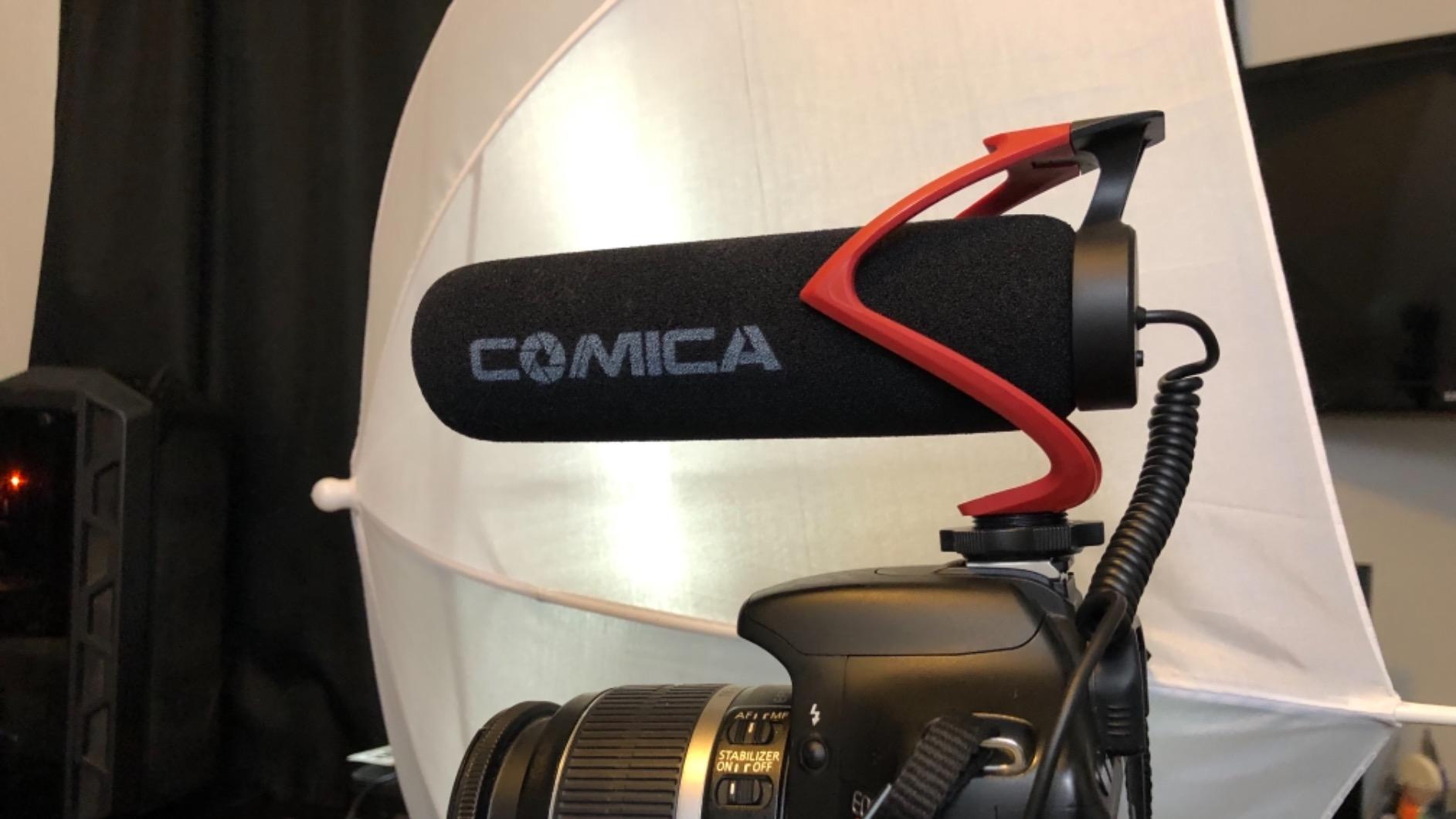 COMICA CVM-V30 LITE Video Microphone,Super-Cardioid Condenser On-Camera Shotgun Microphone for Canon Nikon Sony Panasonic DSLR Cameras,Mic for iPhone Android Smartphone with 3.5mm Jack(Black) customer photo 1