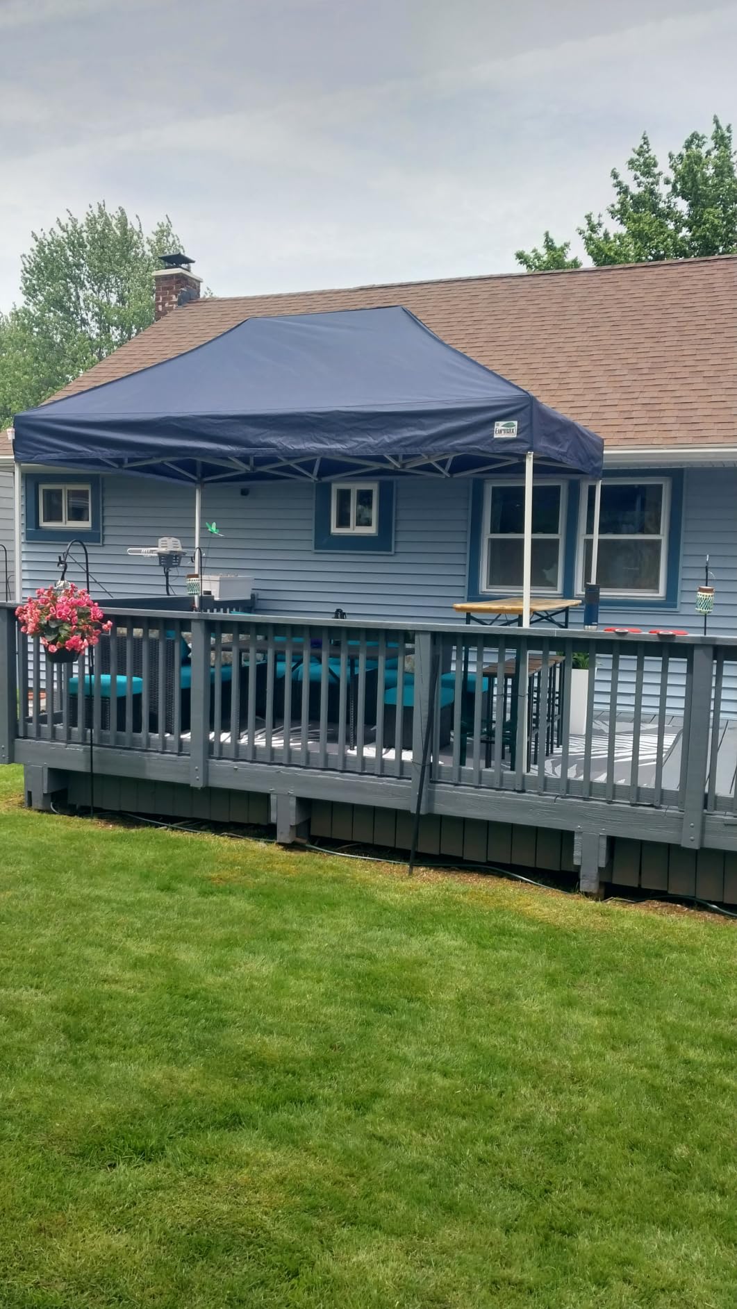 Eurmax USA 10x10 Pop Up Canopy Tent,Commercial Tent with Patented No-Tip Rolling Bag,4 Zippered Removable Walls,UV & Water Resistant Canopy Top,Heavy Duty Outdoor Gazebo,Instant Shelter(Black) customer photo 1