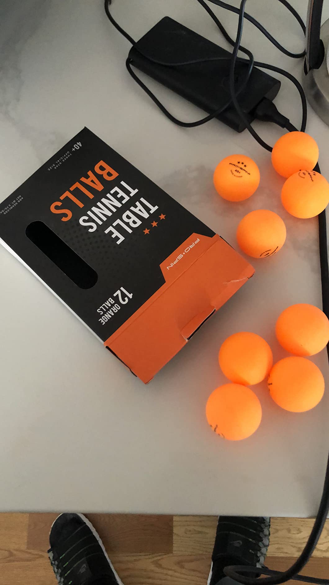 PRO-SPIN Ping Pong Balls - 3-Star Premium Orange Table Tennis Balls | High-Performance 40+ ABS Professional Quality | Ultimate Durability for Indoor & Outdoor Ping Pong Tables customer photo 2