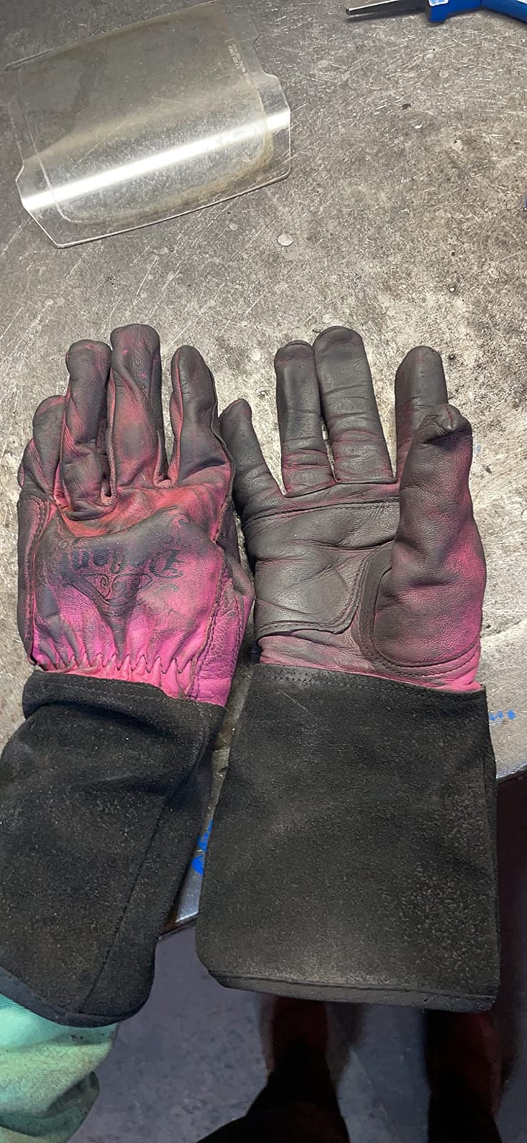 TIG Welding Gloves - Premium Black Goatskin Leather customer photo 2