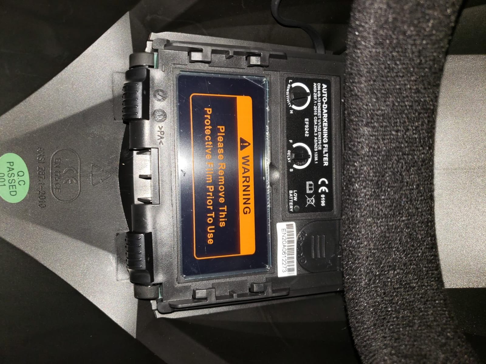 TOOLIOM Auto Darkening Solar Powered Welding Helmet for TIG MIG ARC with Light customer photo 1