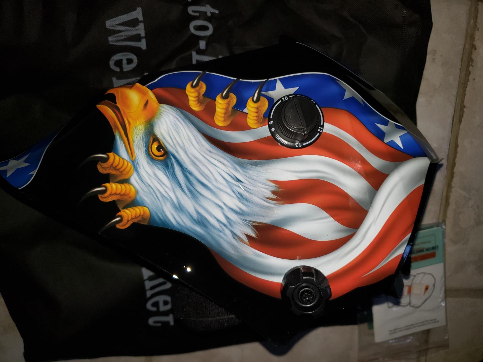TOOLIOM Auto Darkening Solar Powered Welding Helmet for TIG MIG ARC with Light customer photo 2