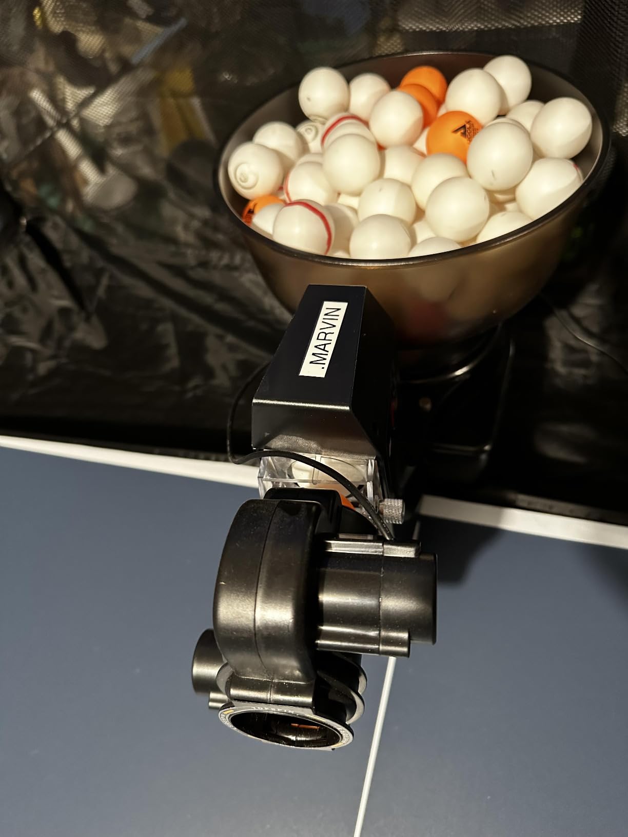 Suz S102 Table Tennis Robot Wireless Remote Trainer customer photo 2
