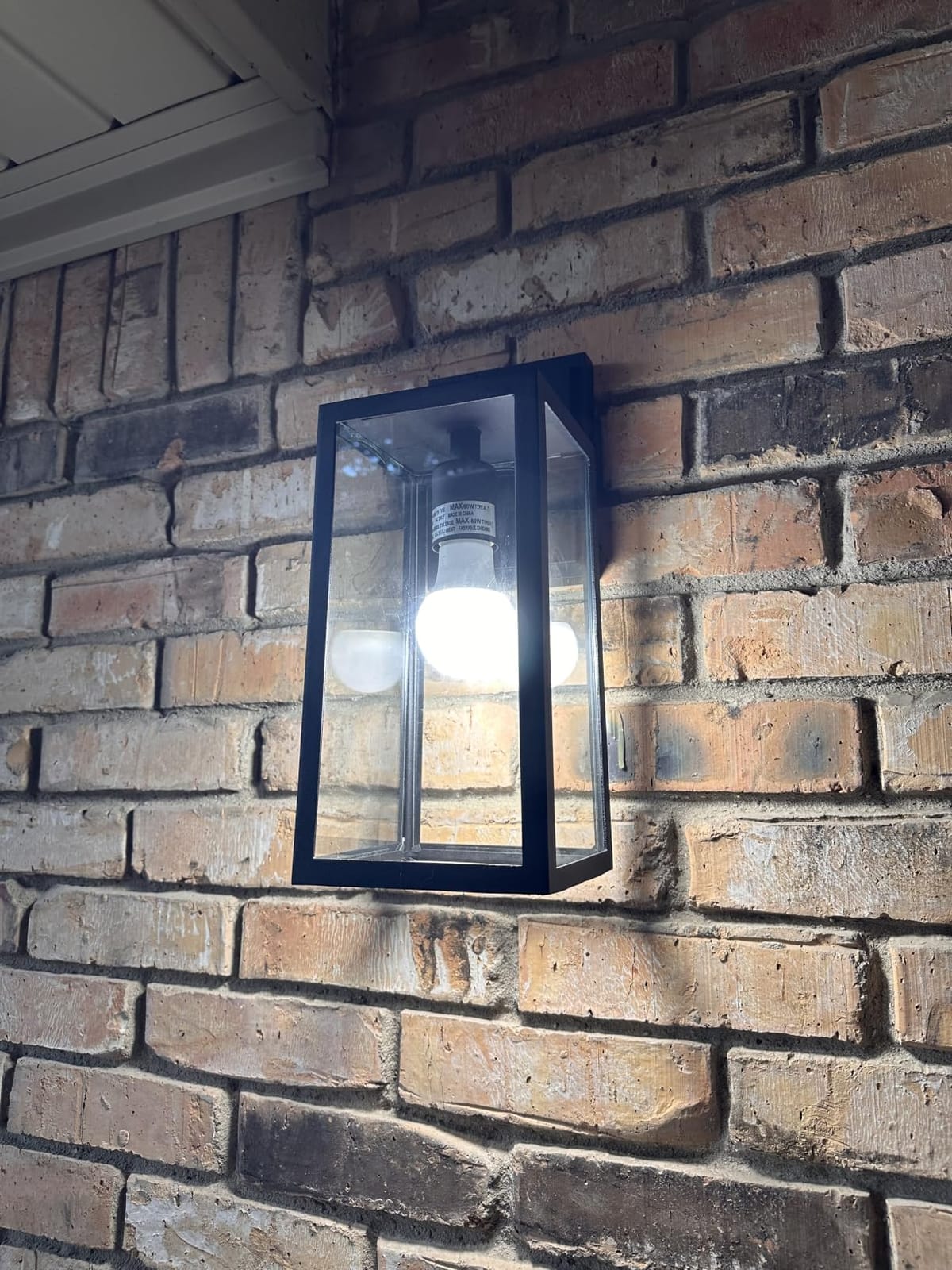 PARTPHONER Dusk to Dawn Outdoor Light Fixtures Wall Mount, Sensor Porch Lights, Anti-Rust Exterior Wall Sconce Lighting Lamp, Waterproof Wall Lantern for Doorway, Garage, 2-Pack customer photo 1