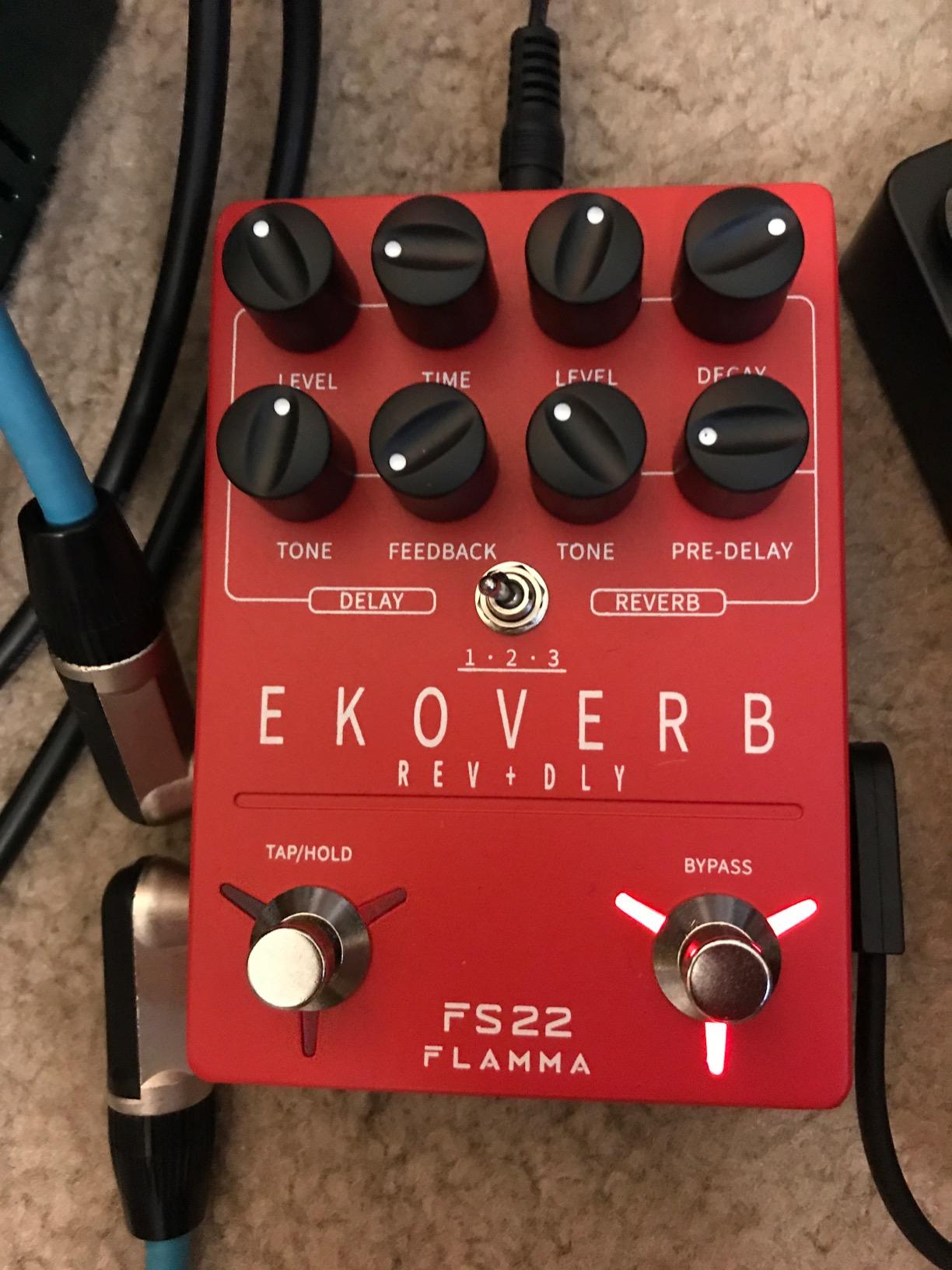 FLAMMA FS22 Stereo Delay & Reverb Combo Effects Pedal Ambient Guitar Pedal with 3 Pairs Combo Effects Reverse Delay Shimmer Reverb Tap Tempo Freeze Trail On Function customer photo 1