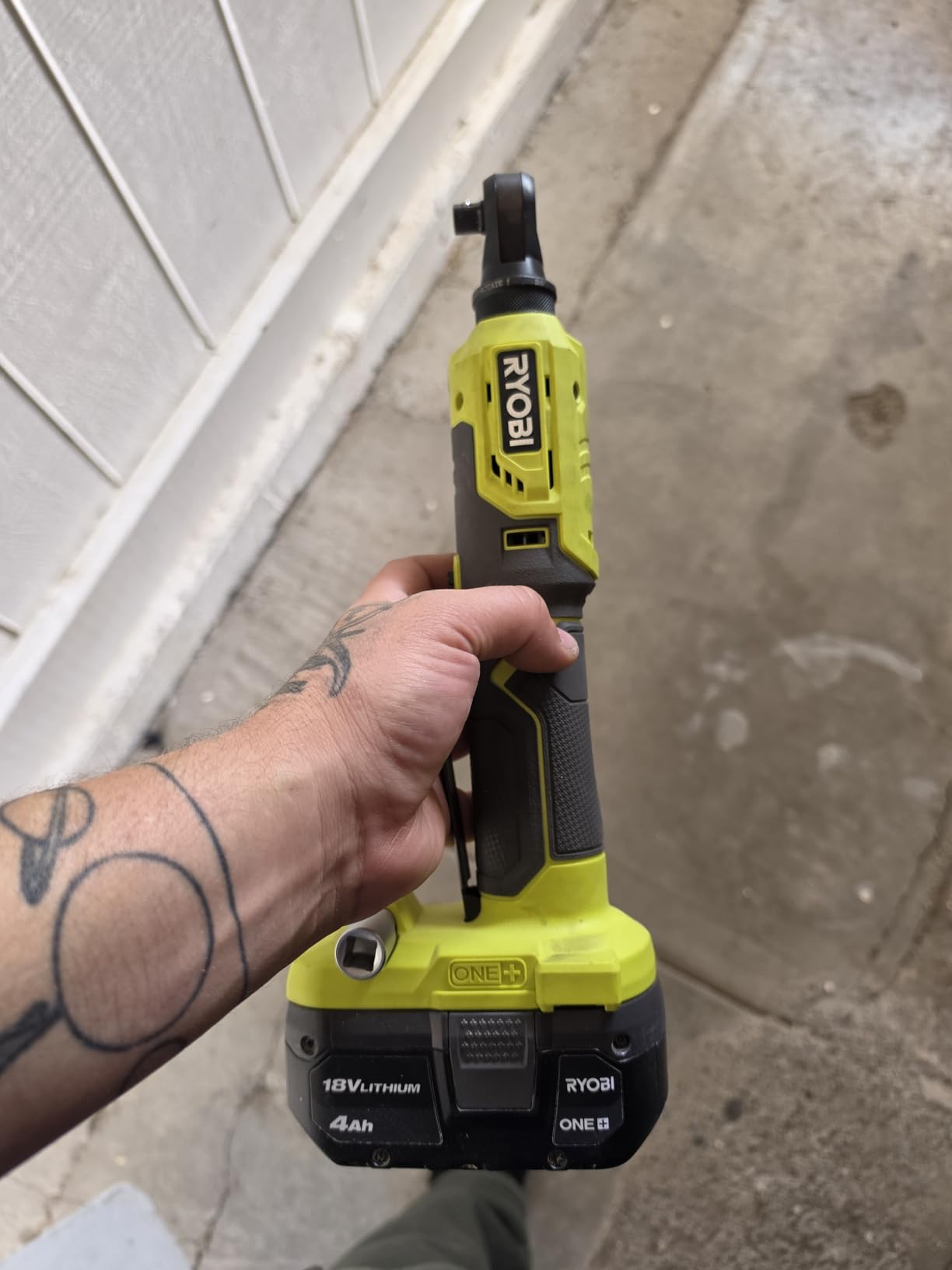 ONEAND 18V Cordless 3/8 in. 4-Position Ratchet Tool ONLY customer photo 1