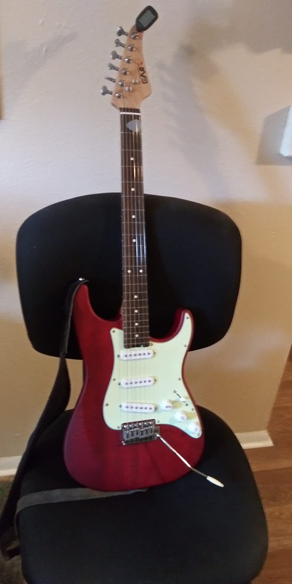 EART Electric Guitar SSS Single Coil Pickups,Solid-Body,Stainless Steel Frets Right Handed-Rosewood Fingerboard,blue customer photo 1