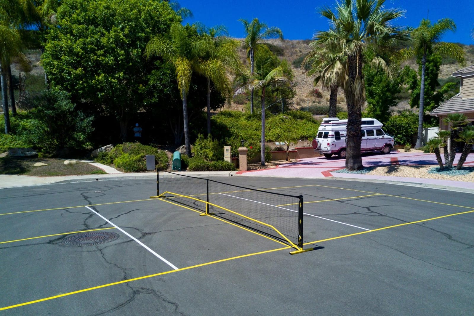 A11N SPORTS Designed for All Weather Conditions with Steady Metal Frame and Strong PE Net, Regulation Size Net with Carrying Bag- 22’ Wide x 36” Tall, Indoor/Outdoor Use customer photo 2