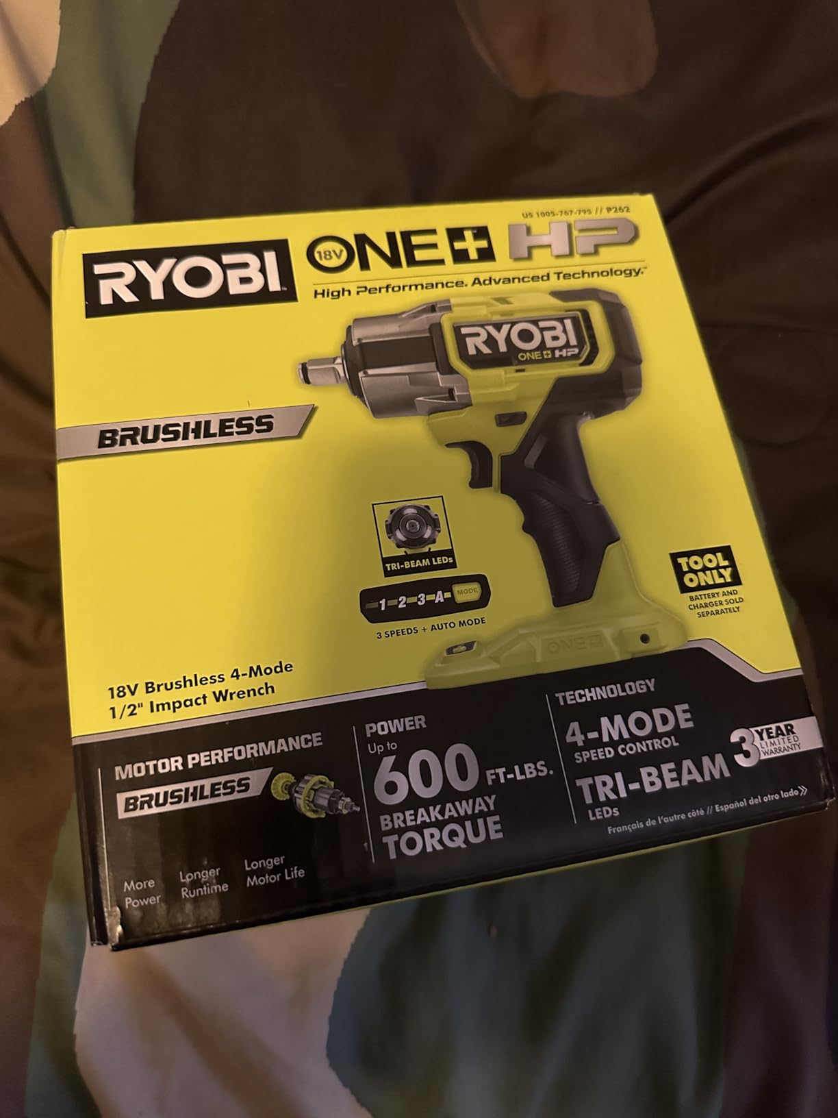 ONEAND HP 18V BRUSHLESS Cordless 4-Mode 1/2 in. Impact Wrench Tool ONLY customer photo 2