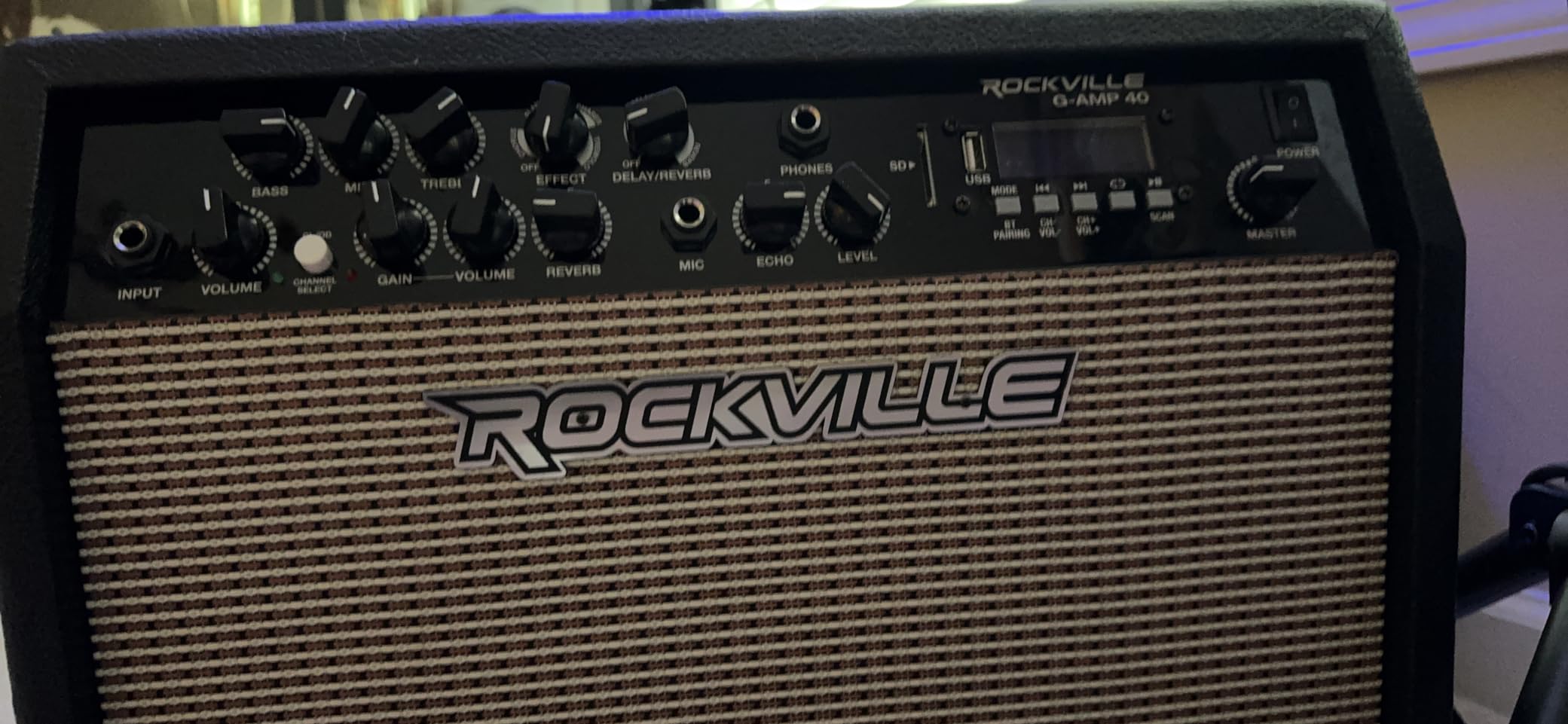 Rockville G-AMP 40 Guitar Combo Amplifier, 40W RMS, 10 Inch, Bluetooth customer photo 1