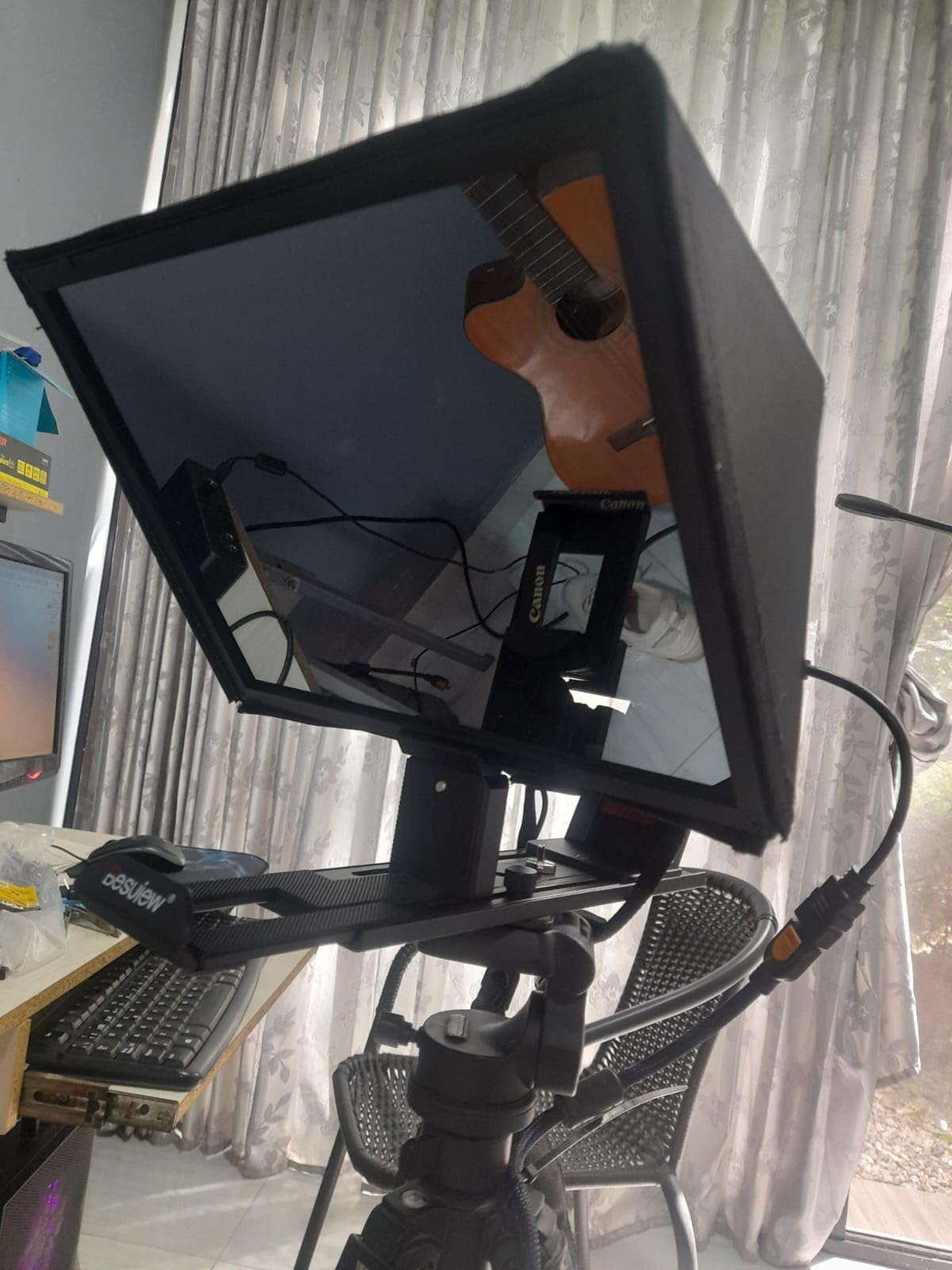 Desview T3 Portable Teleprompter for Camera & Smartphone, Tablet Prompter for iPad up to 10