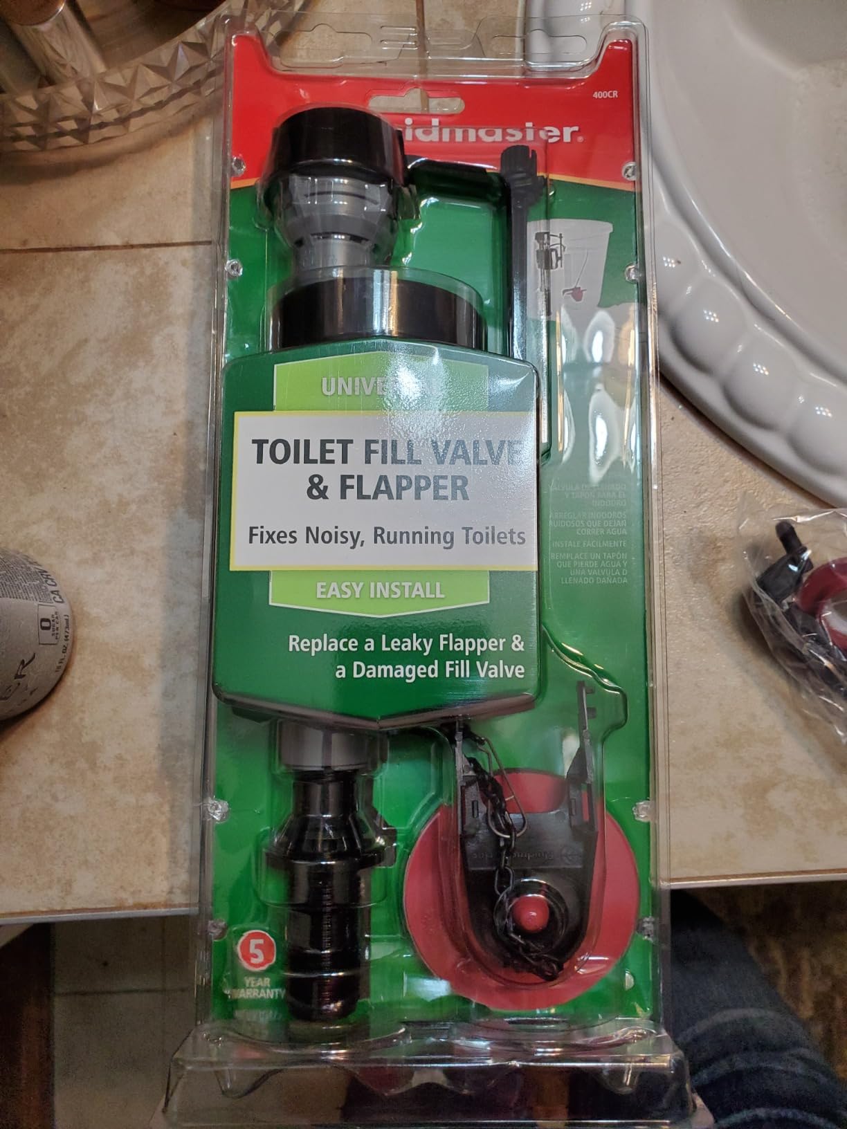 Fluidmaster 400A Fill Valve & 2-Inch Flapper Toilet Repair Kit customer photo 1