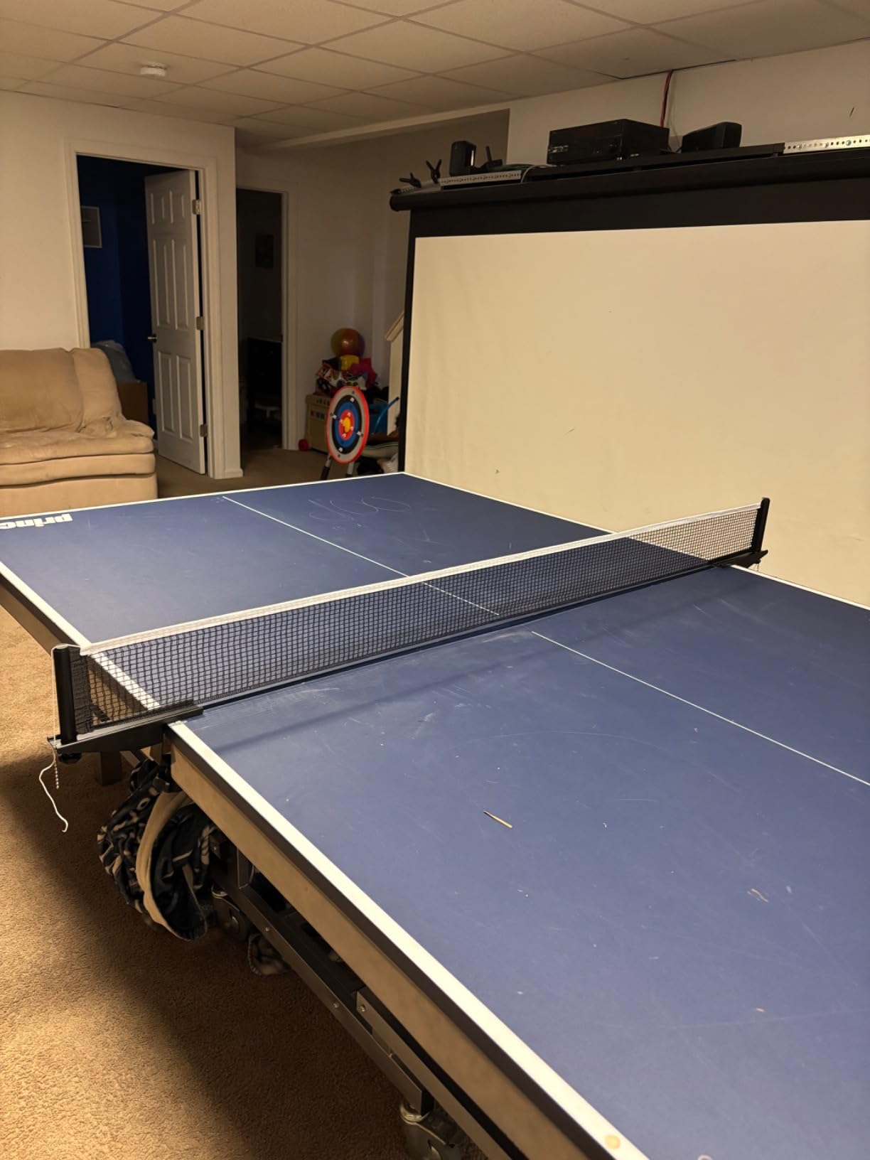 TINOS Premium Table Tennis Net & Post | Pro Screw Clamp Ping Pong Net customer photo 1