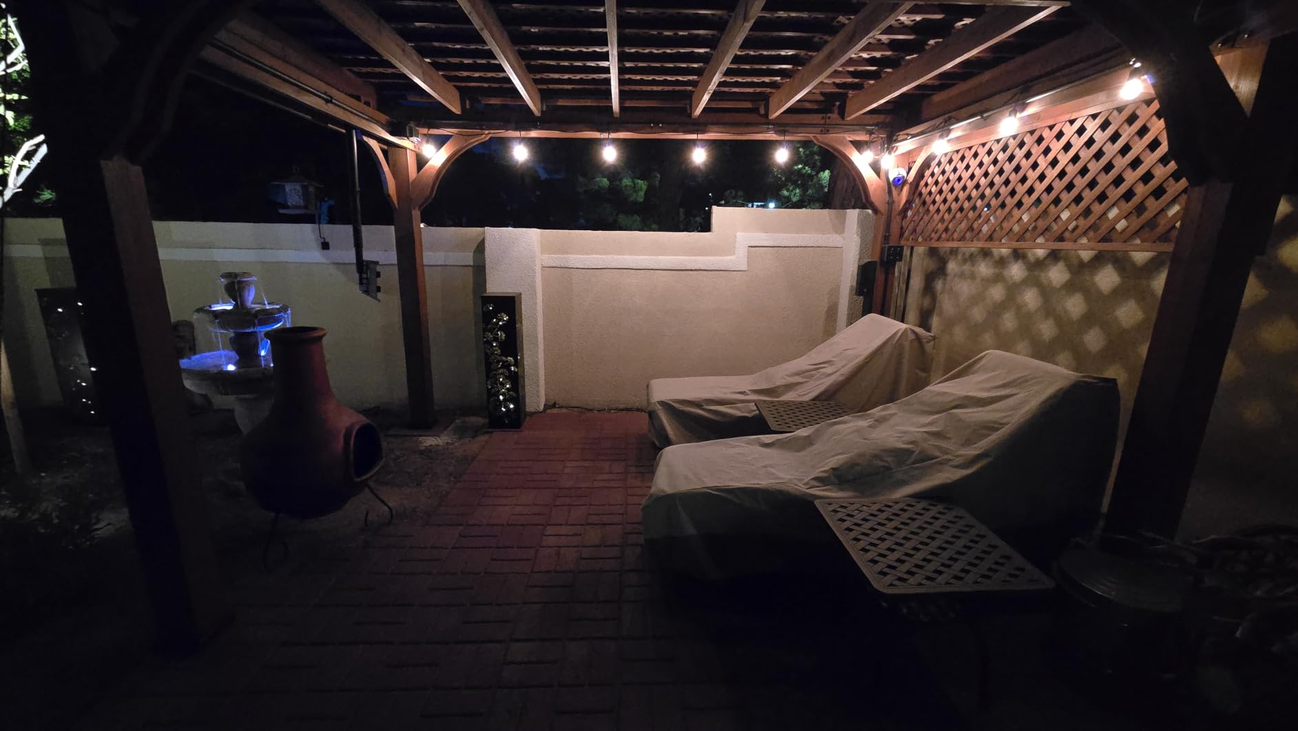 Backyard Discovery Beaumont 20' x 12' Traditional Cedar Wood Pergola Kit with Trellis Roof, All-Season Durability, High-Wind Rating, PowerPort, Shade for Outdoor Patio, Deck, Garden, and Entertaining customer photo 1