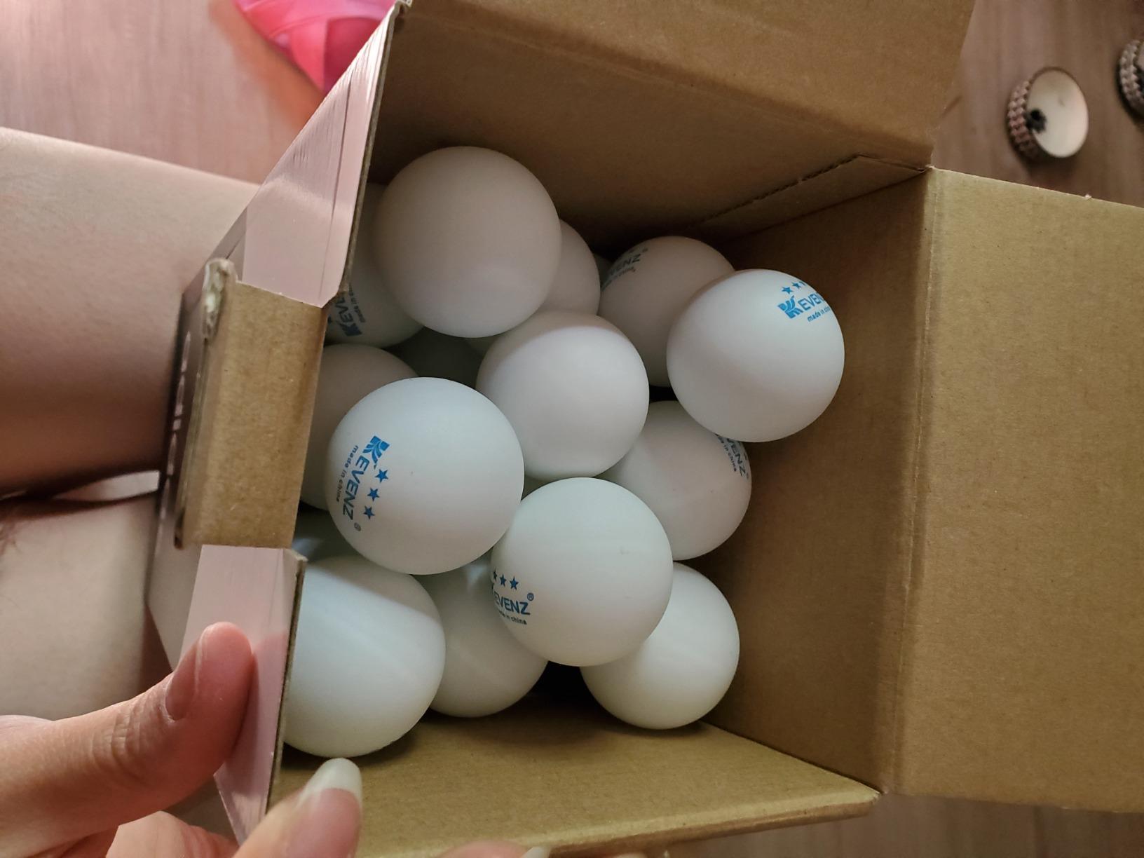 KEVENZ 72-Pack 3-Star 40+ Table Tennis Ball, Buy 60 Pcs Orange Training Ping Pong Balls, Get 12 Pcs Orang Match Balls customer photo 2