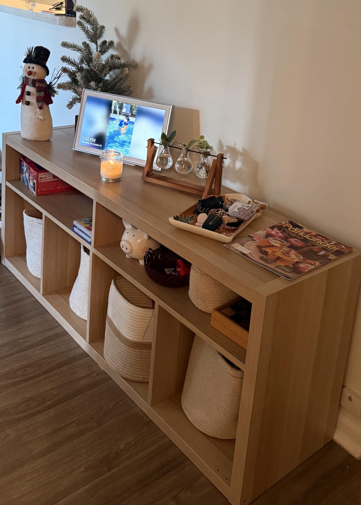 YIBOT Propagation Stations,Plant Terrarium with Wooden Stand-3 Glass Vases customer photo 2