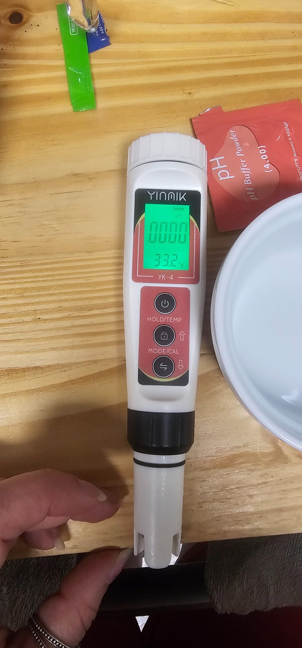 YINMIK PH Meter, Digital 4 in 1 PH EC TDS Temp Meter for Water Hydroponics customer photo 1