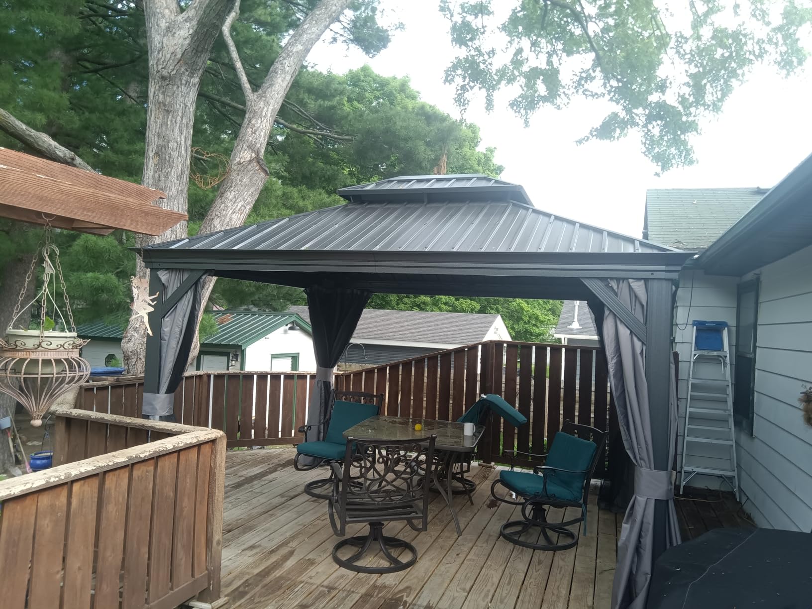 Kozyard Alexander 12' x 14' Hardtop Gazebo, Aluminum Frame customer photo 1