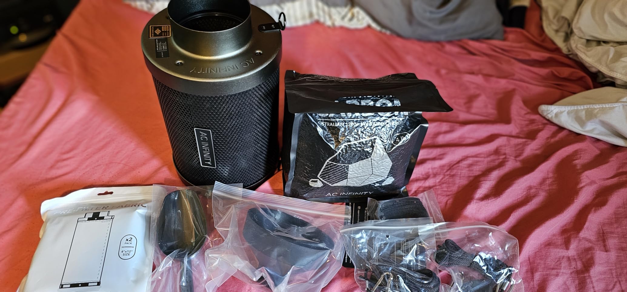 AC Infinity Refillable Carbon Filter Kit 6” with Activated Carbon Refill customer photo 2