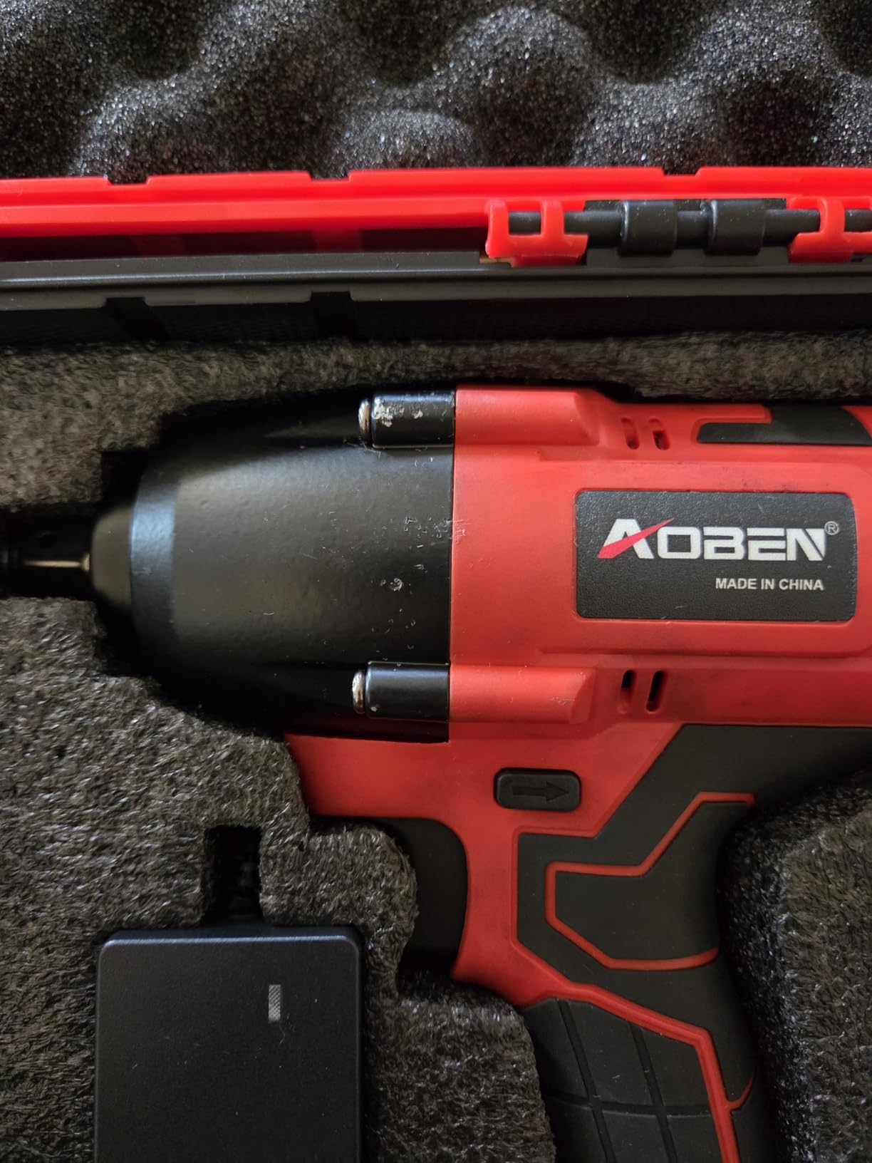 AOBEN Cordless Impact Wrench 1/2 Inch, Power Impact Gun Kit, Max 600N. M/450Ft-lbs High Torque Electric Impact Driver for Car RV Tire, 4.0Ah Battery, Charger, 6 Sockets & Storage Tool Case customer photo 1