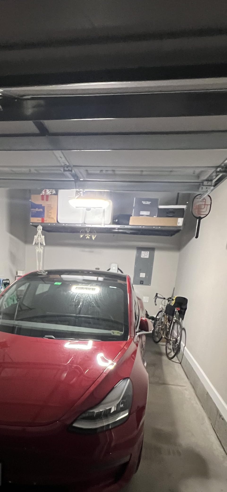 4x8ft Overhead Garage Storage Rack, 750LBS Capacity, Hammertone customer photo 1