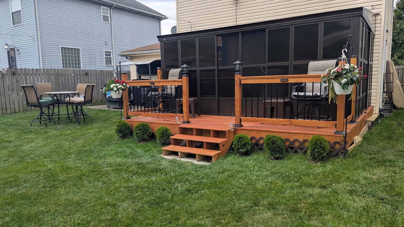 Domi 12x16 Lean to Gazebo Aluminum Frame Wall Mounted Gazebo Hardtop Roof customer photo 2