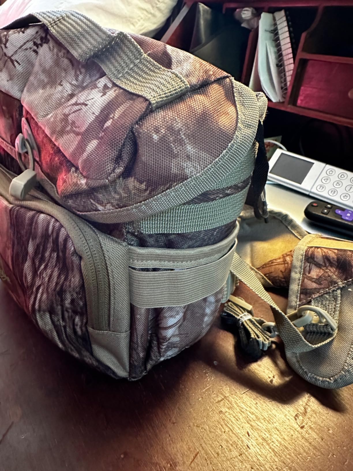 Binocular Harness Chest Pack with Rangefinder Pouch, Bino Harness with Rain Cover for Hunting customer photo 1