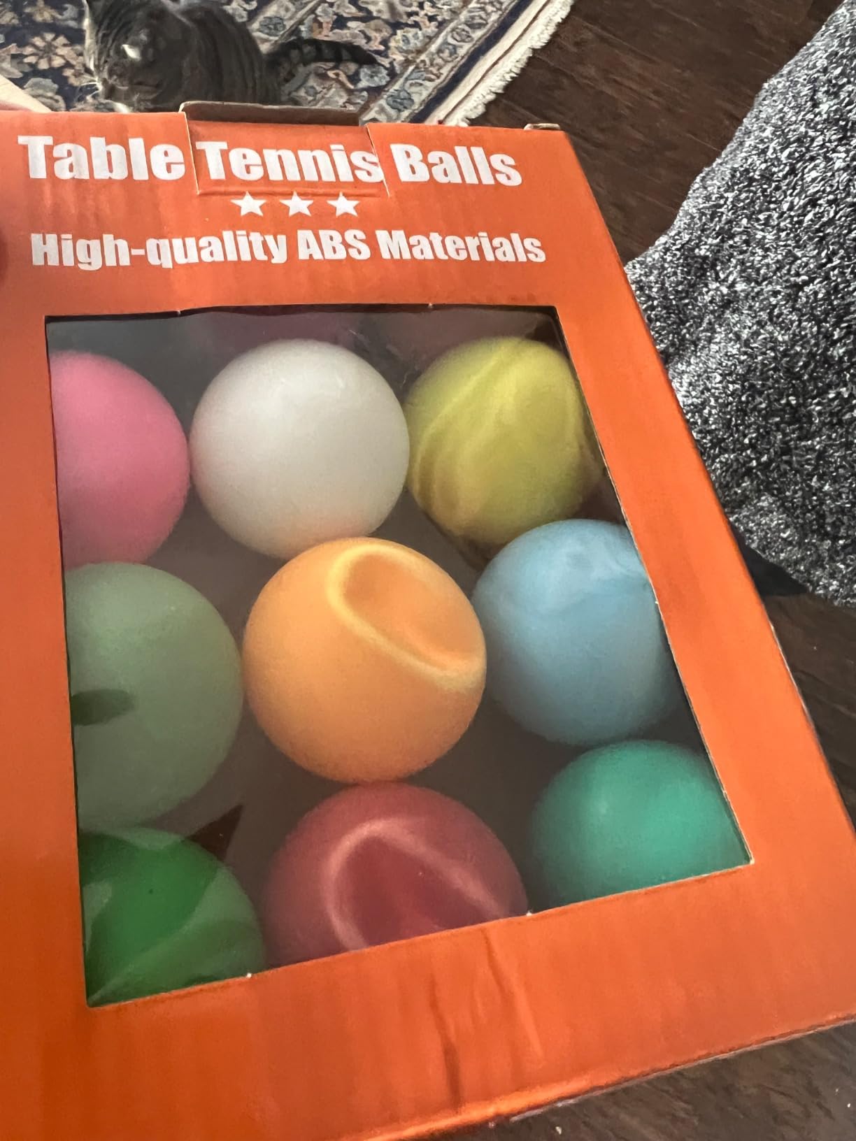 3 Star Table Tennis for Training Games,12 Colors with 1 Glow,High Bounce & Durable ABS Mat customer photo 1